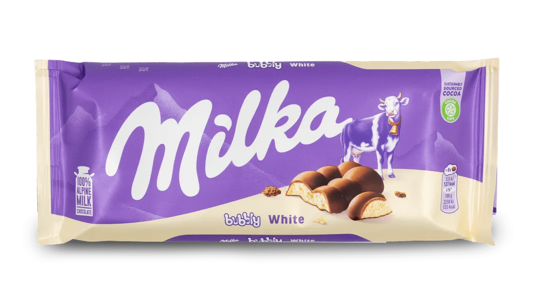 Milka Bubbly White 95g (European)