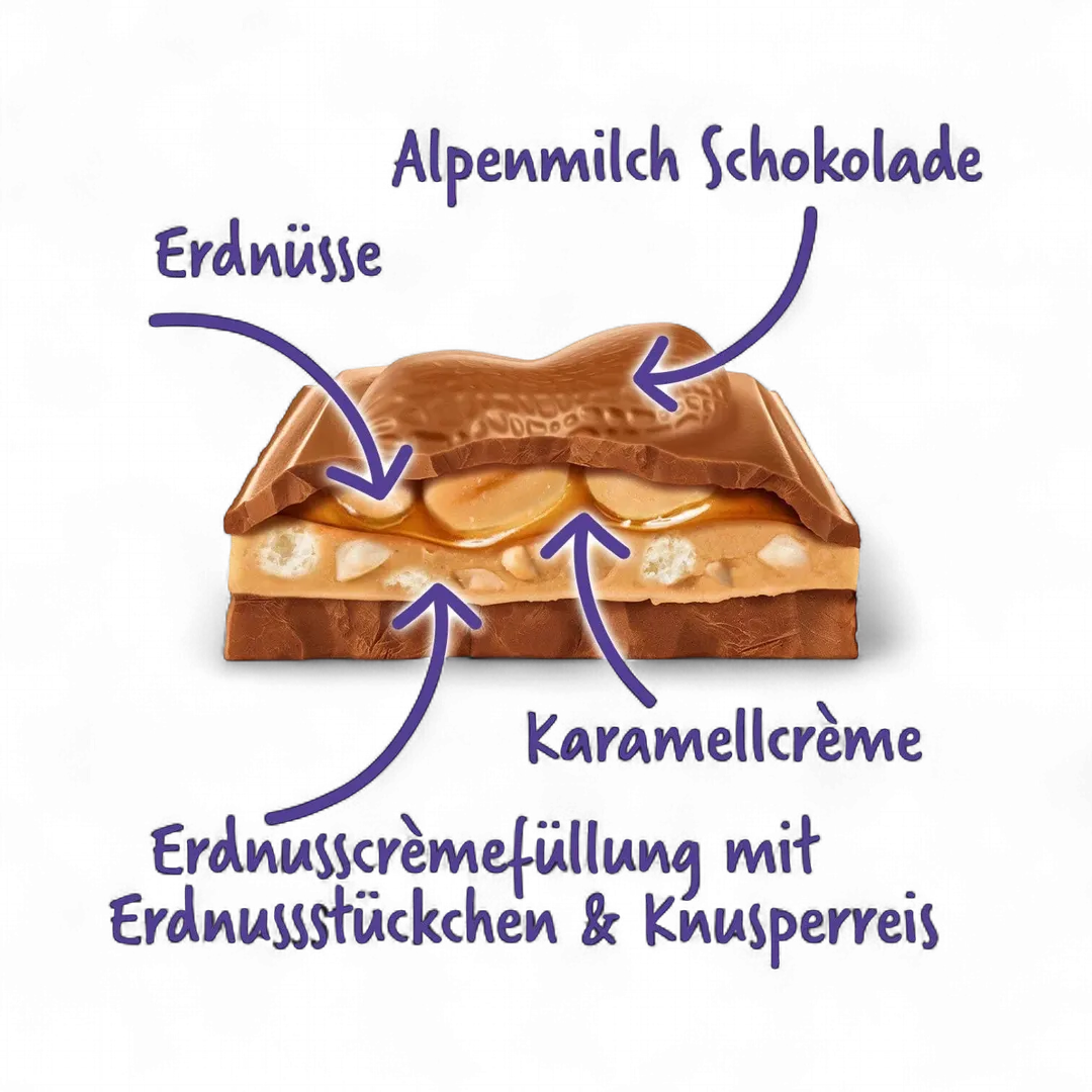 Milka Max Peanut Caramel 276g (Austria)