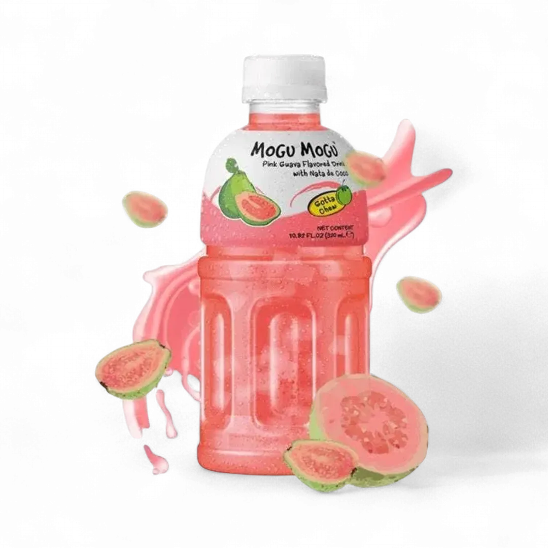 Mogu Mogu Pink Guava Nata de Coco 320ml 