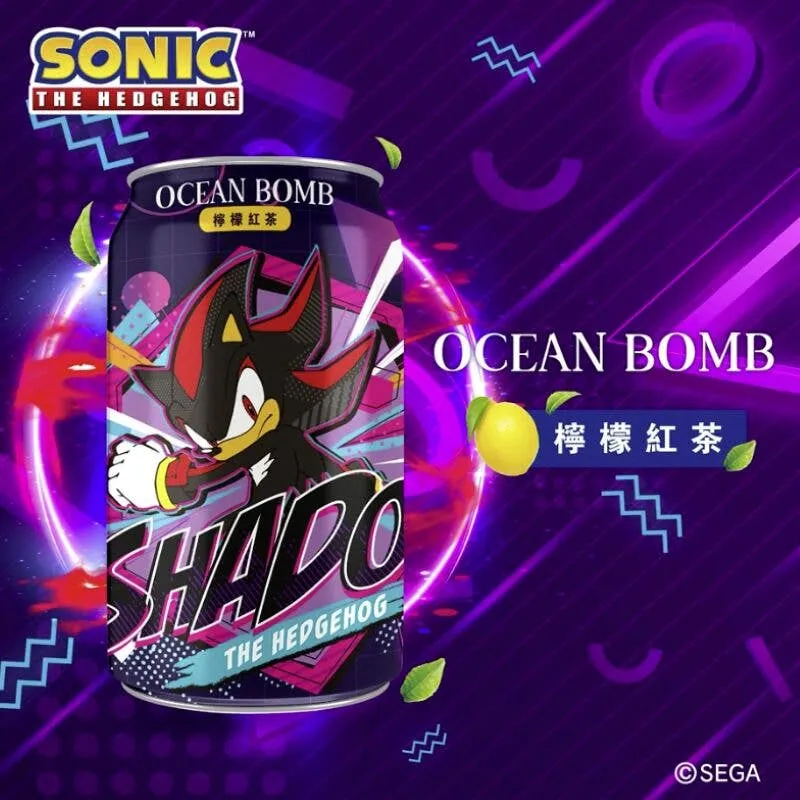 Ocean Bomb Sonic The Hedgehog Lemon Tea 330ml (Taiwan)