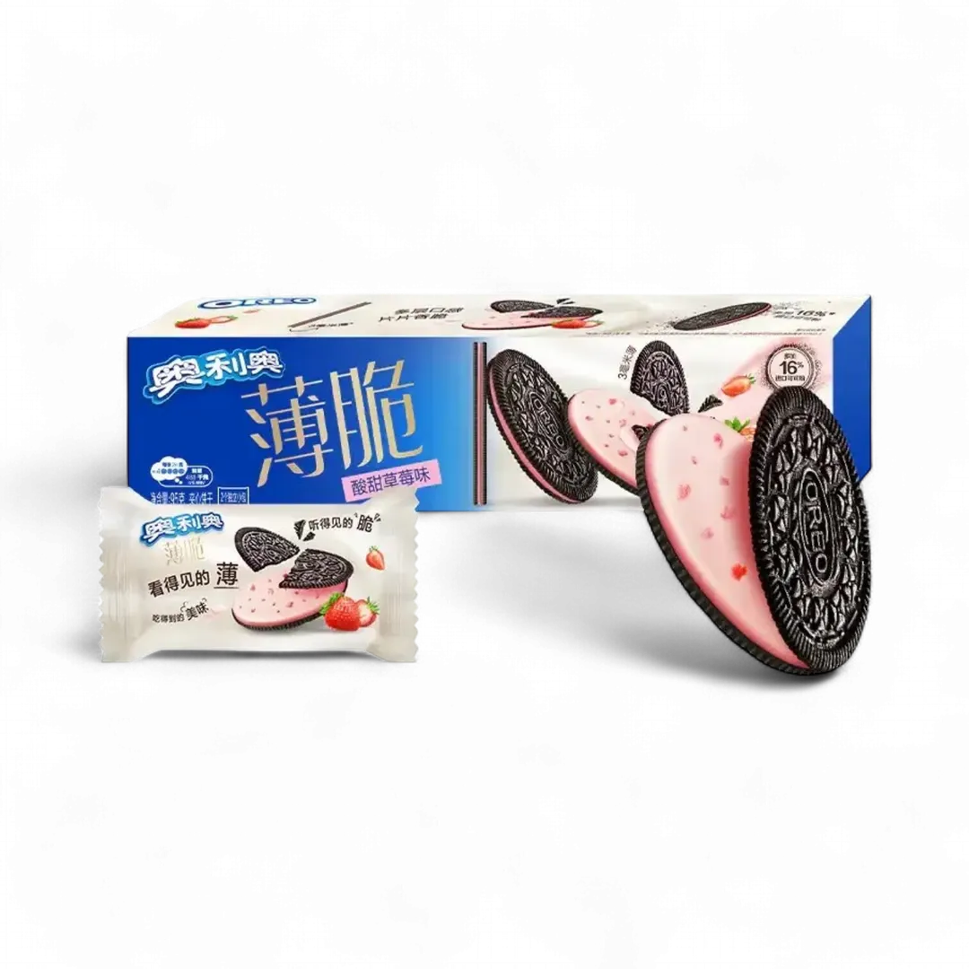 Oreo Ultra Thin Biscuit Sour Strawberry (China)