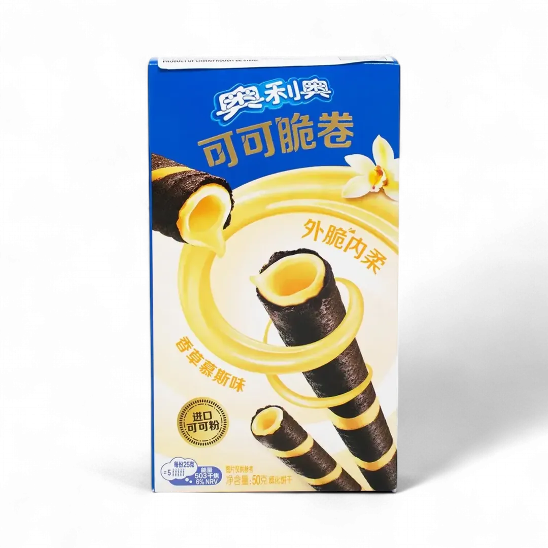 Oreo Wafer Rolls Vanilla Mousse (China)