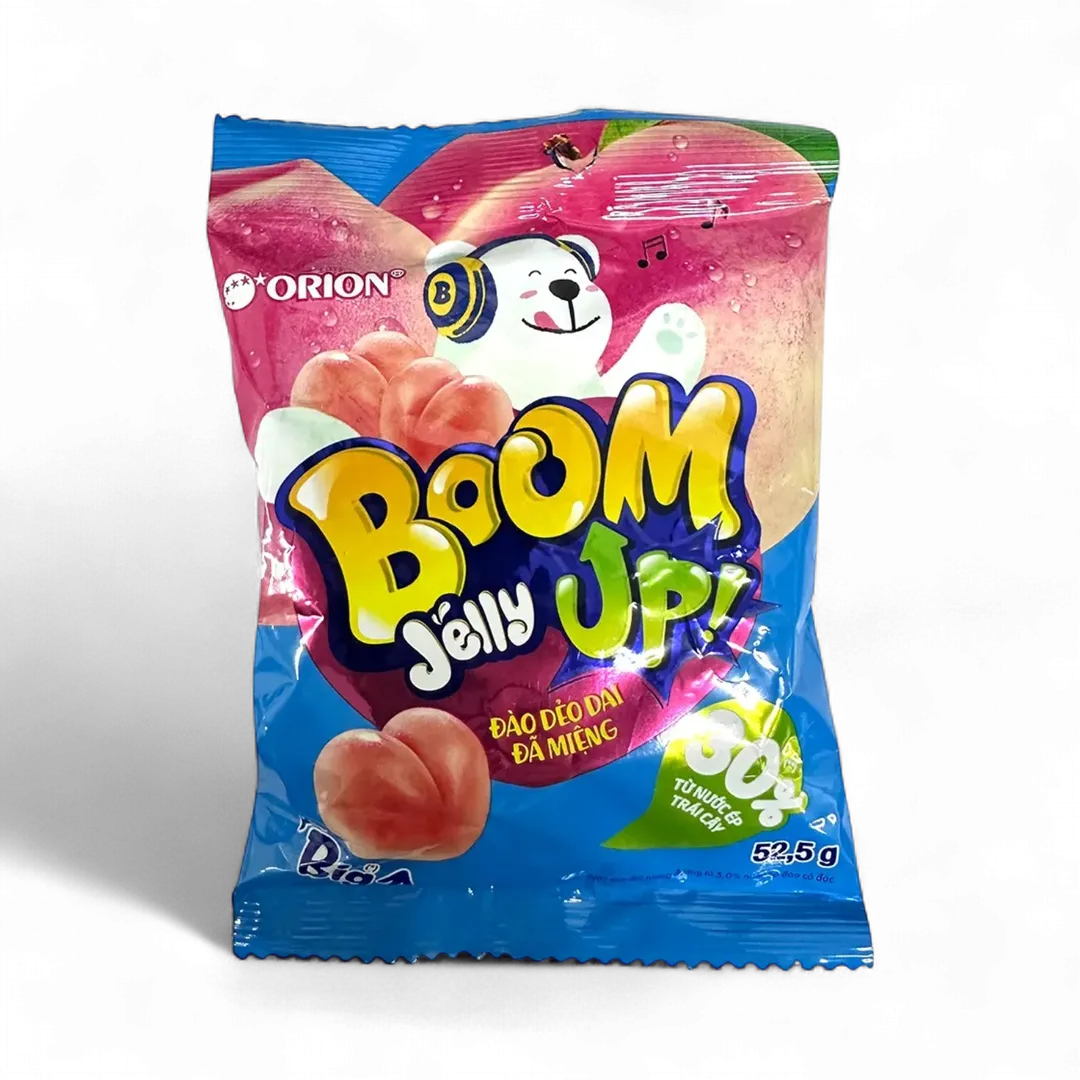 Orion Boom Jelly Gummy Peach 53g (Vietnam)