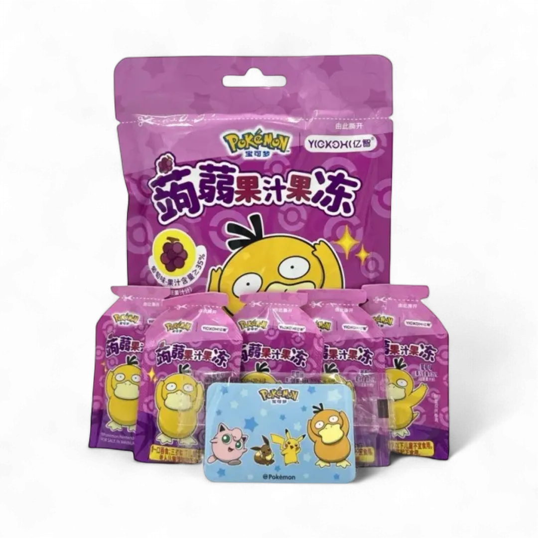 Pokemon Konjac Juice Jelly Grape Gummy 120g (China)