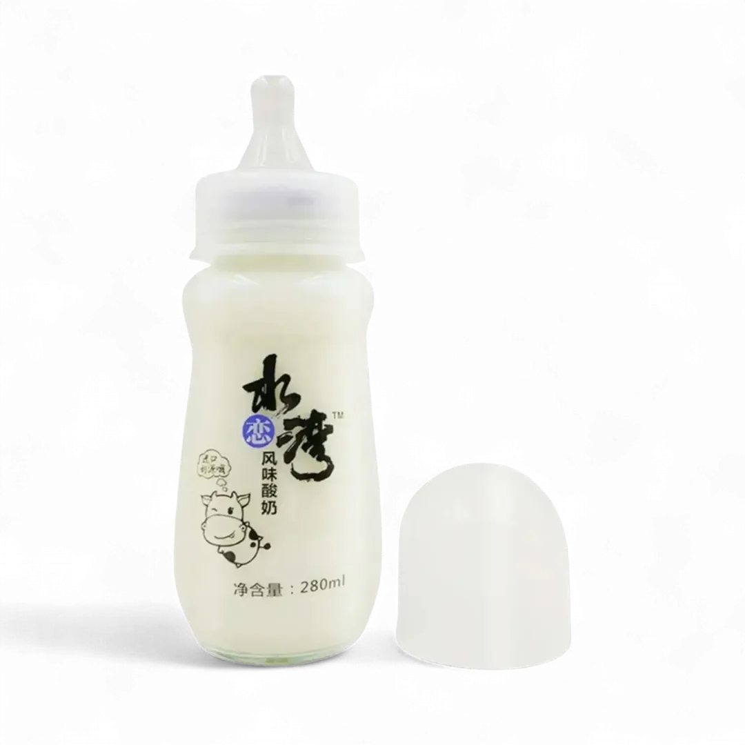 SLW Yogurt Drink Original 280ml Glass Bottle