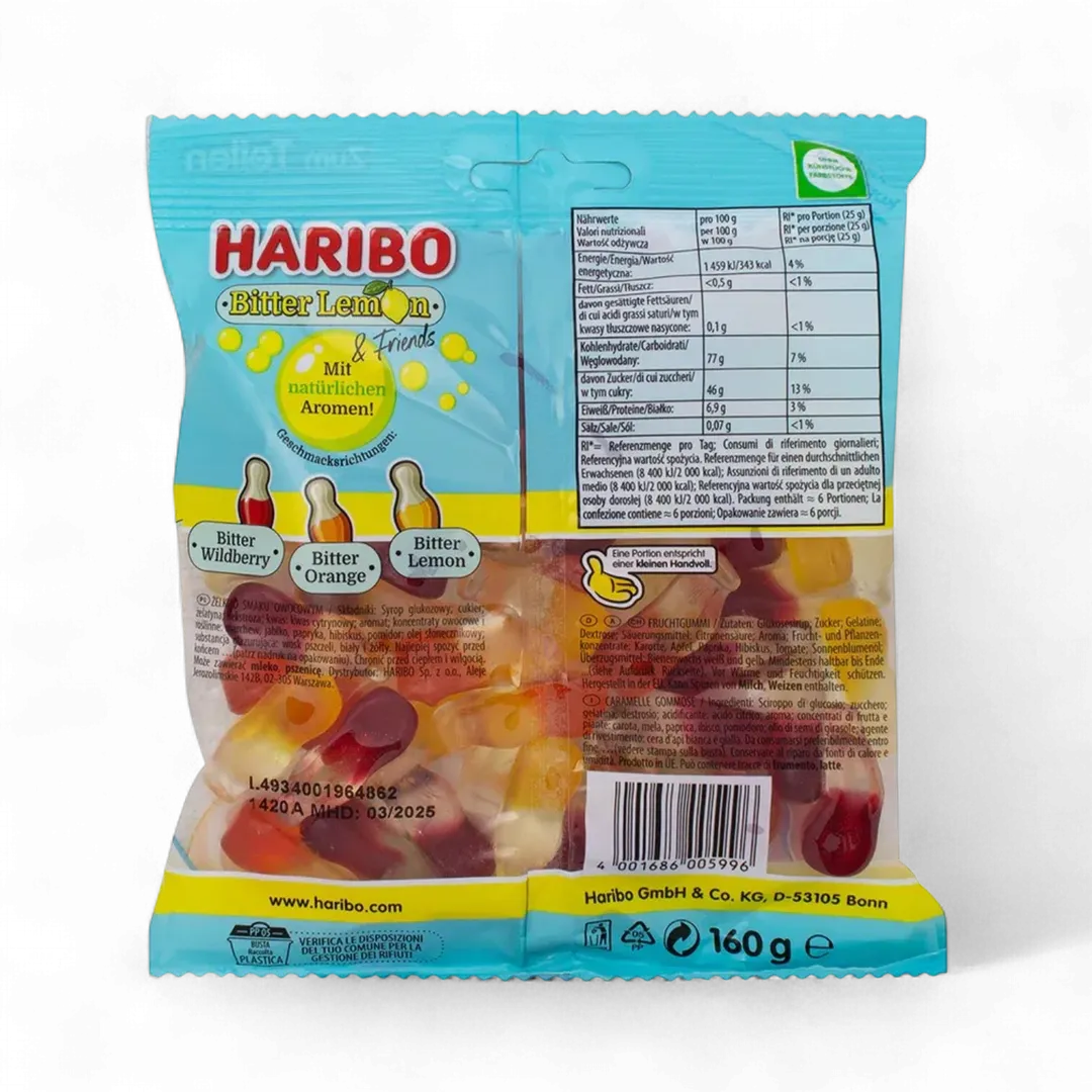 Haribo Bitter Lemon & Friends 160g (Germany)