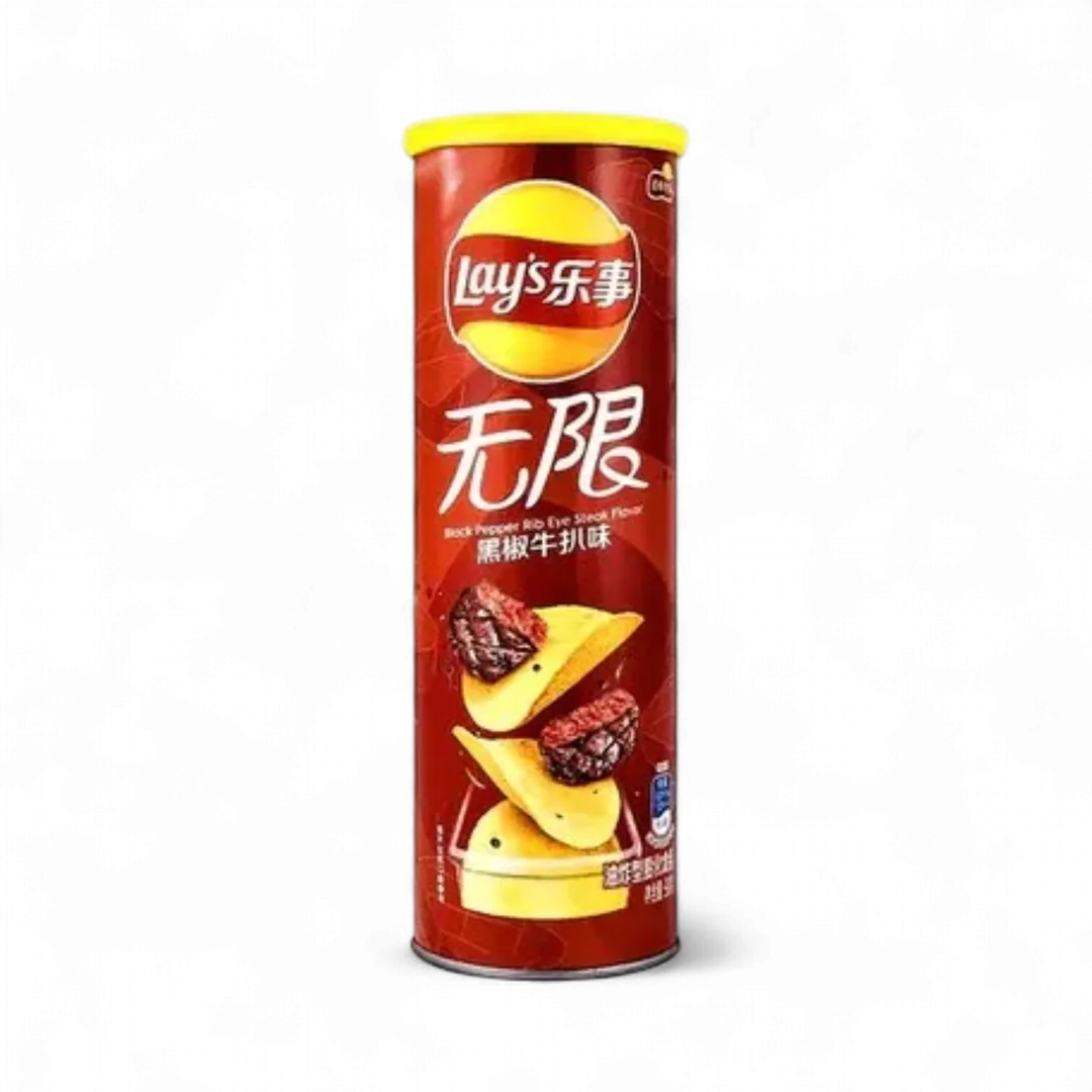 Lays Stax Black Pepper Ribeye Steak 90g (China)