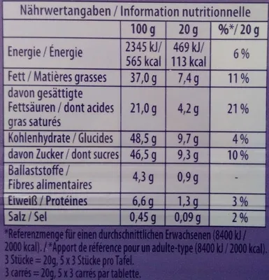 Milka Dessert Au Chocolat 100g (Germany)