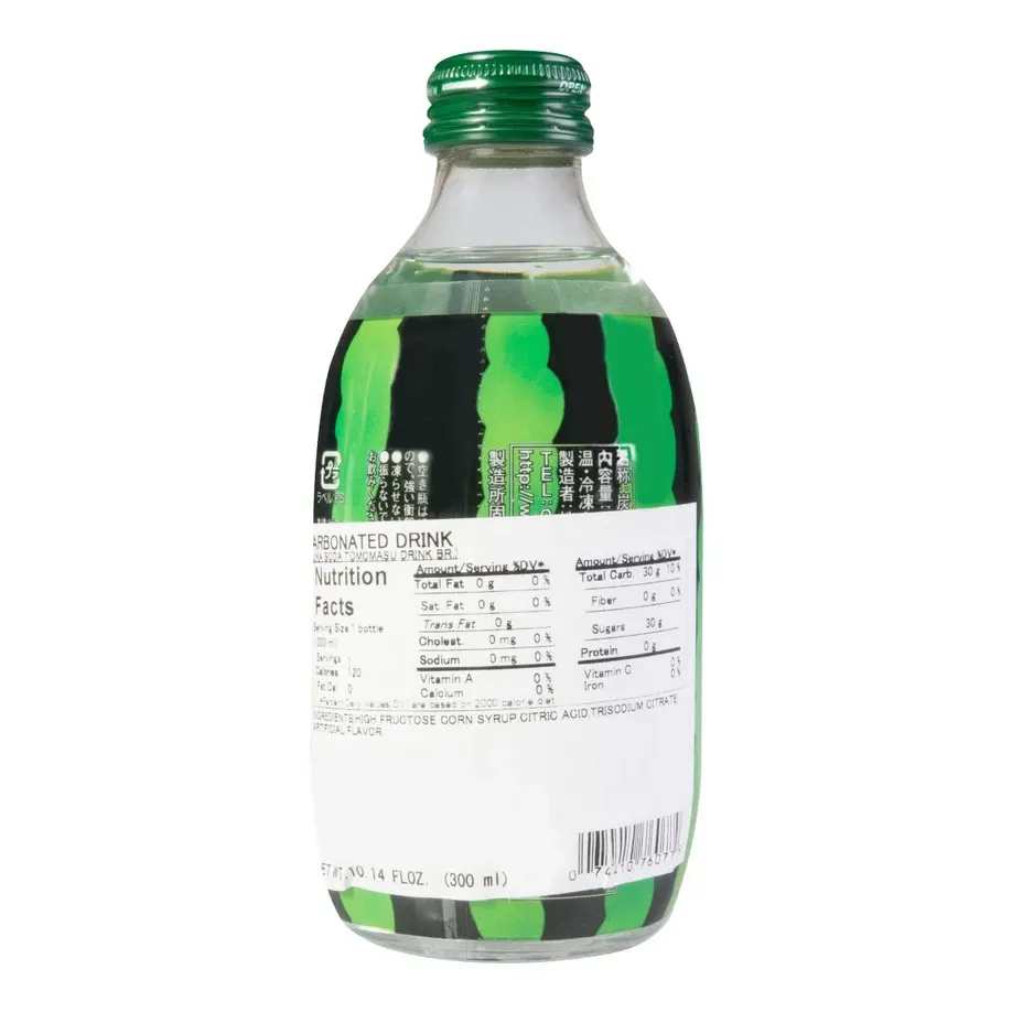 Tomomasu Watermelon Soda 300ml Glass Bottle (Japan)