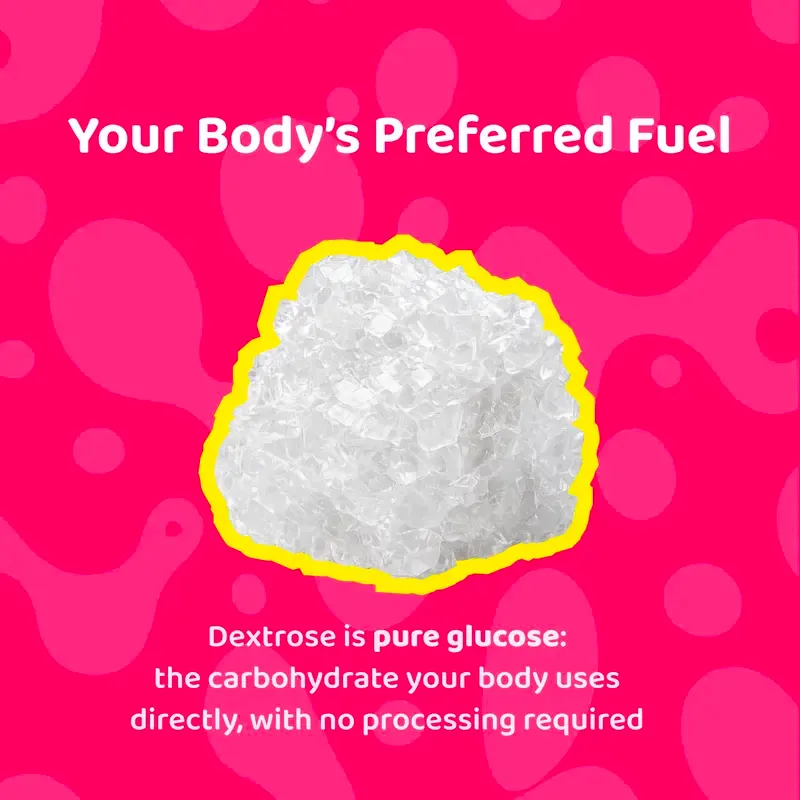 GloGlo Pure Dextrose Energy Chews | Glucose Gummies for Running, Cycling, Endurance & Diabetics | Raspberry / Blueberry / Passion fruit Flavor | Vegan | Gluten and Caffeine Free | 60-Gummy Bags