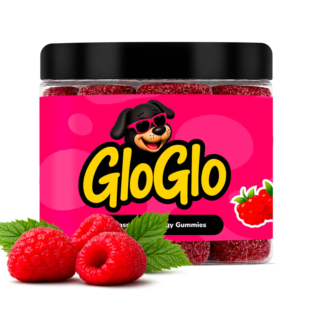 GloGlo Pure Dextrose Energy Chews | Glucose Gummies for Running, Cycling, Endurance & Diabetics | Raspberry / Blueberry / Passion fruit Flavor | Vegan | Gluten and Caffeine Free | 25-Gummy Jars  variant