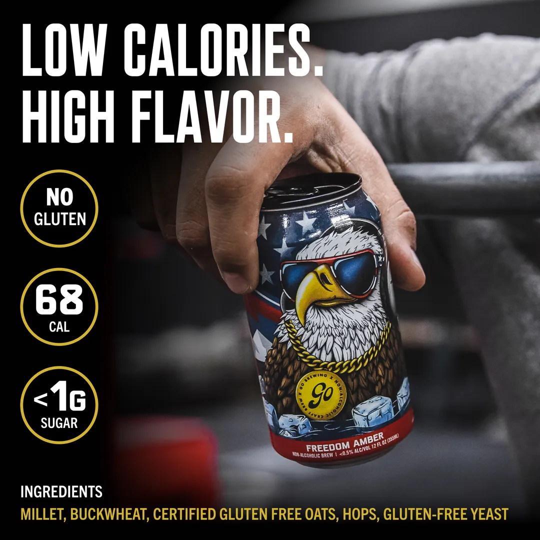 Go Brewing Freedom Amber No Gluten - 6 Pack - NA Beer