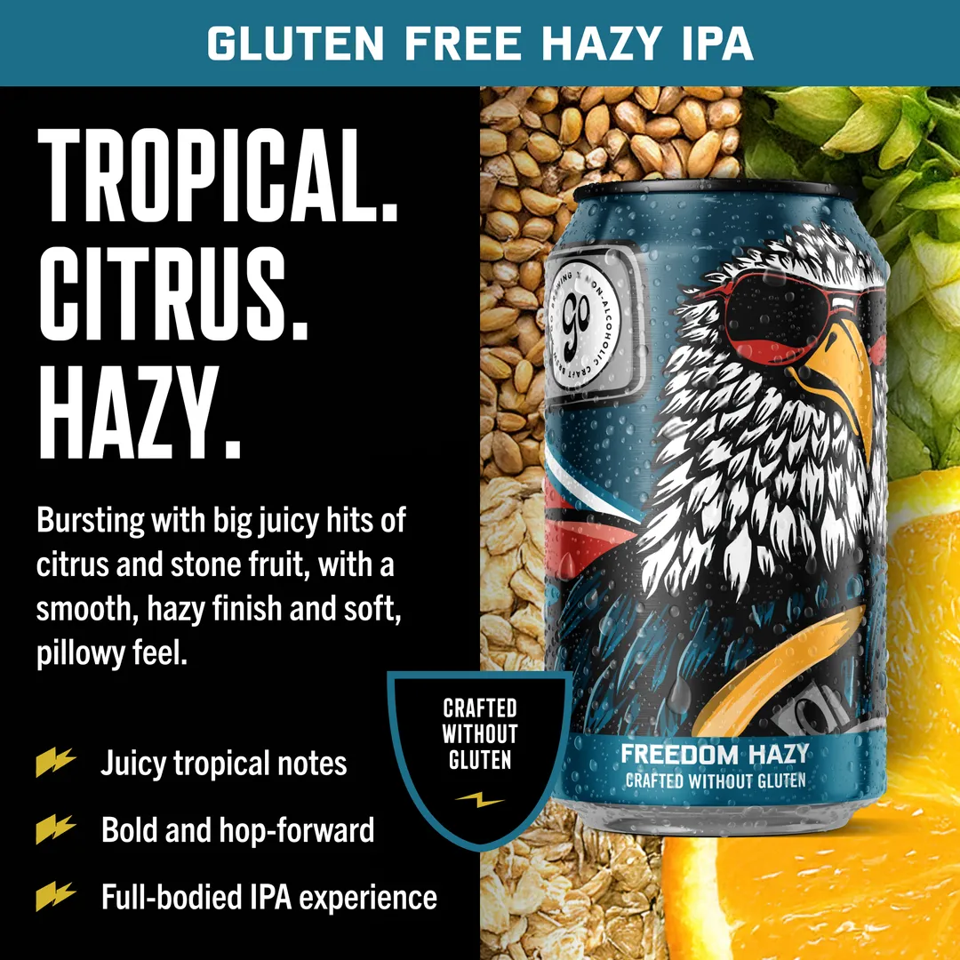 Freedom Hazy IPA - Without Gluten - 6 Pack