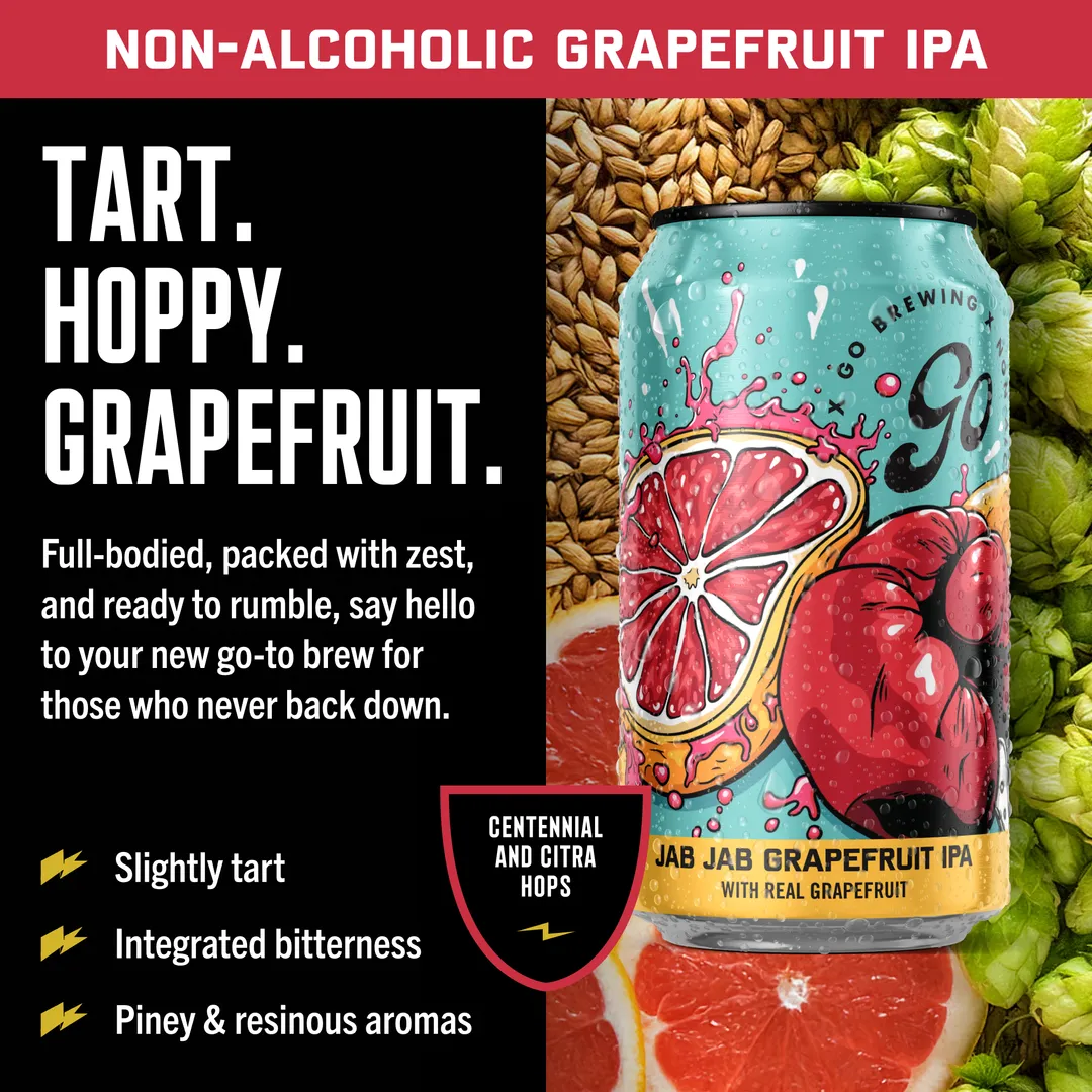 Jab Jab Grapefruit IPA - Tart & Hoppy - 24 Pack