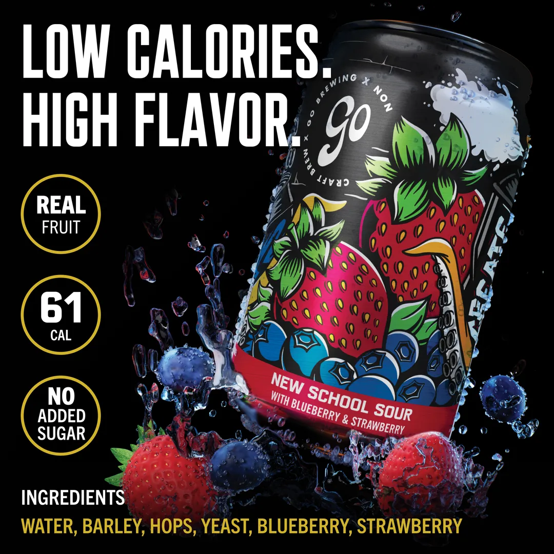 New School Sour - Strawberry & Blueberry - 6 Pack