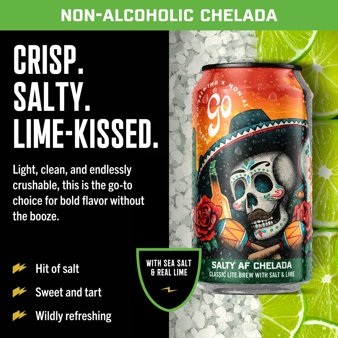 Salty Lime AF Chelada - 24 Pack