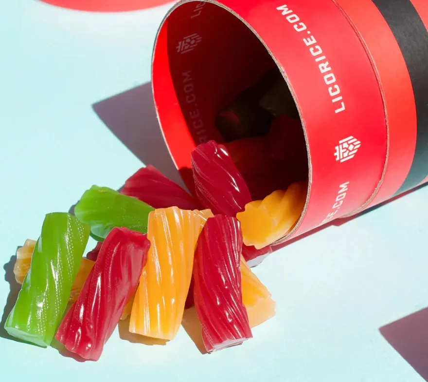 Fruity Licorice Mix - Australian Twists (1lb Tube)