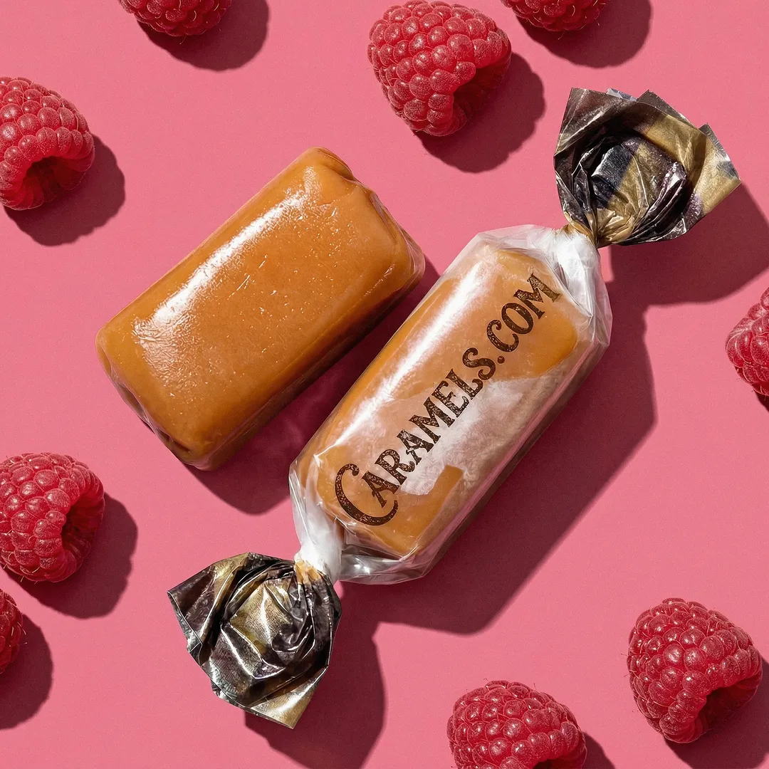 Raspberry Sorbet Caramels Soft Chew - (6oz Tube)