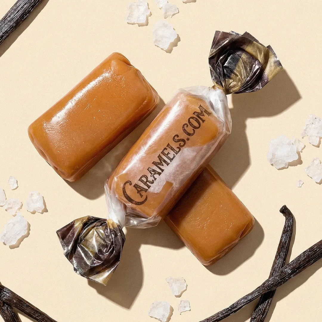 Sea Salt Vanilla Caramels  - (6oz Tube)