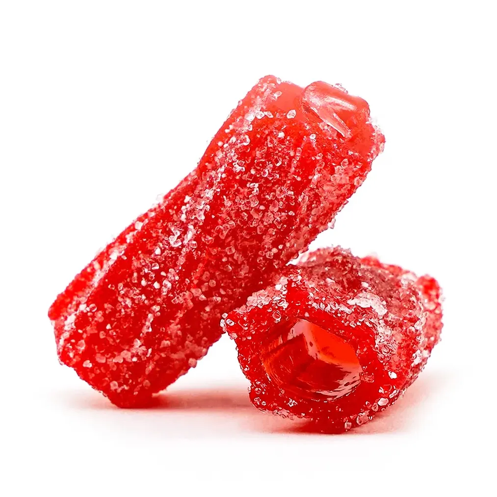 Strawberry Sour Licorice Twists - (8oz Tube)