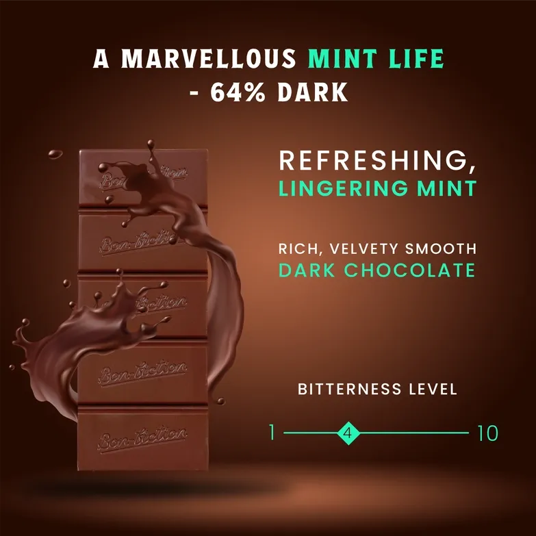 A Marvellous Mint Life - 64% Dark Peppermint Chocolate