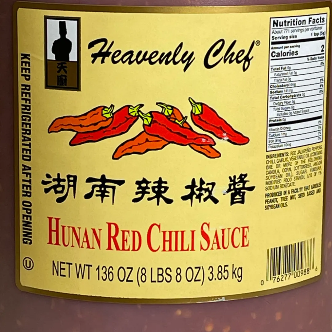 Heavenly Chef Hunan Red Chili Sauce - 1 Gallon (128 Fl oz)