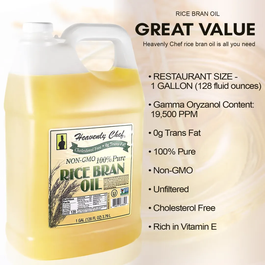 Heavenly Chef Rice Bran Oil - 1 Gallon (128 Fl oz)