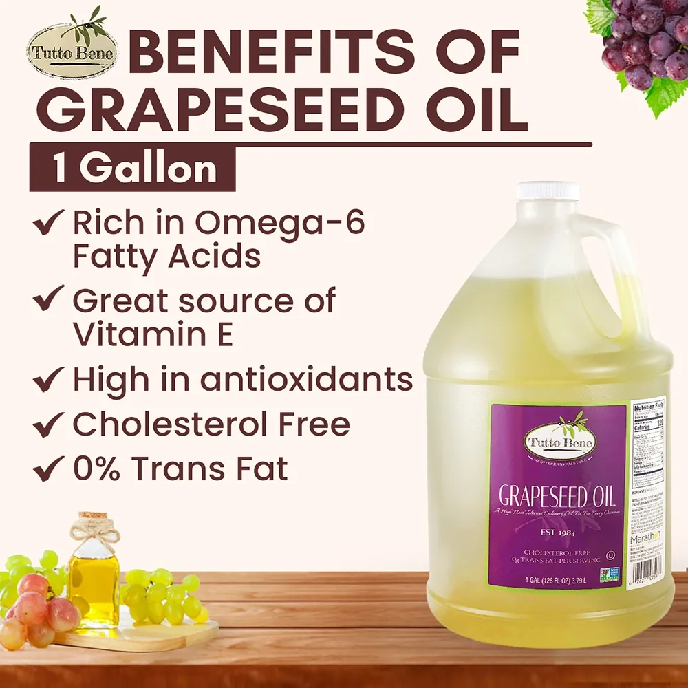 Tutto Bene Grapeseed Oil - 1 Gallon (128 oz)