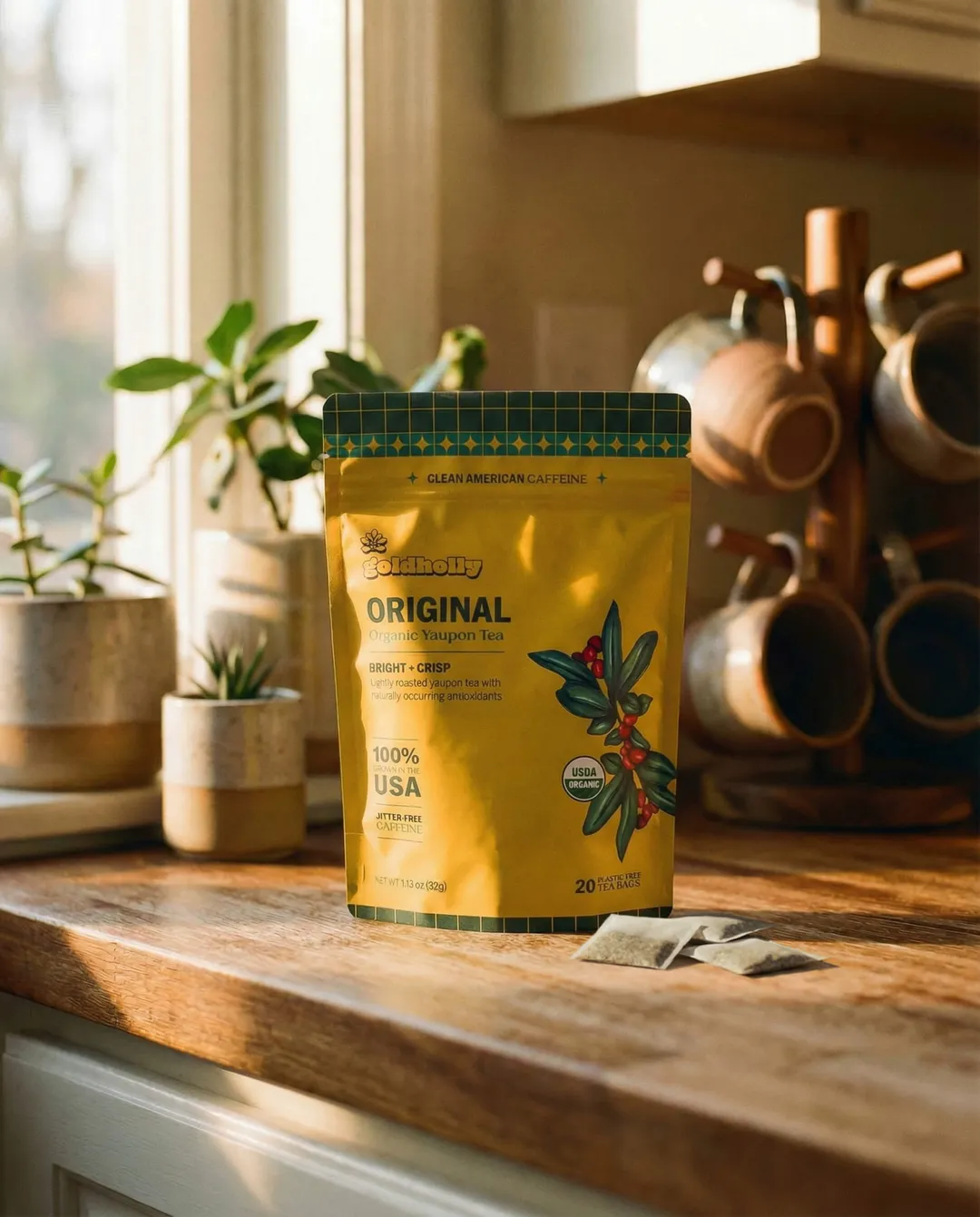 Original Organic Yaupon Tea • Bright & Crisp