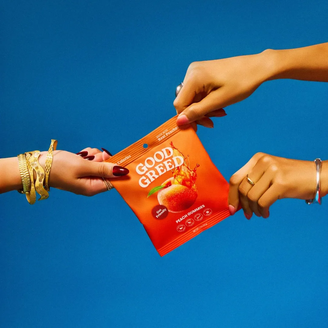 Good Greed Peach Gummy Candy (6 Pack)