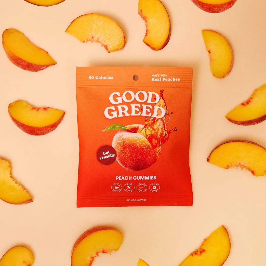 Good Greed Peach Gummy Candy (6 Pack)
