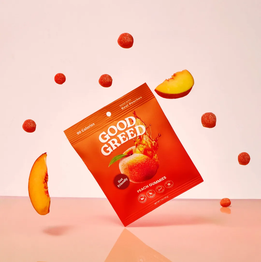 Good Greed Peach Gummy Candy (6 Pack)