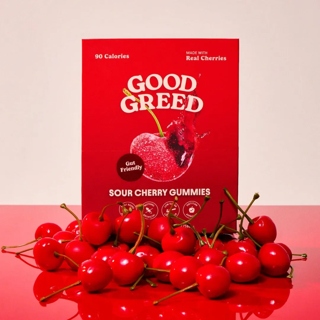 Good Greed Sour Cherry Gummy Candy (6 Pack)