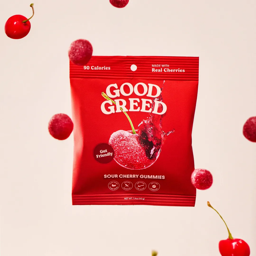 Good Greed Sour Cherry Gummy Candy (6 Pack)