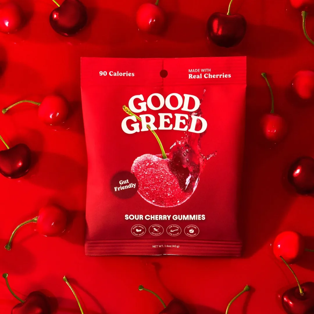 Good Greed Sour Cherry Gummy Candy (6 Pack)