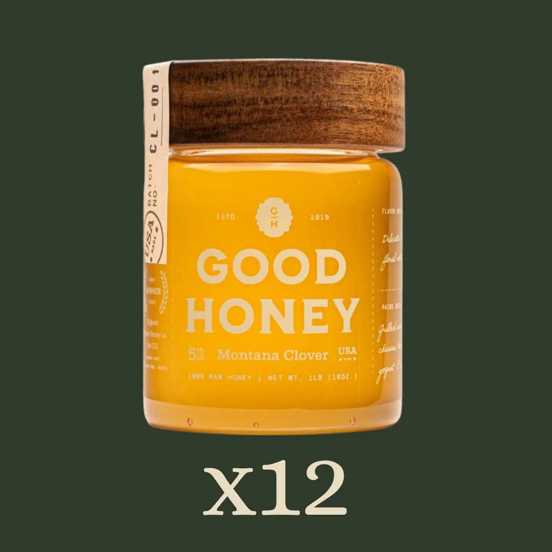 16oz Montana Clover Retail Jars - Case of 12