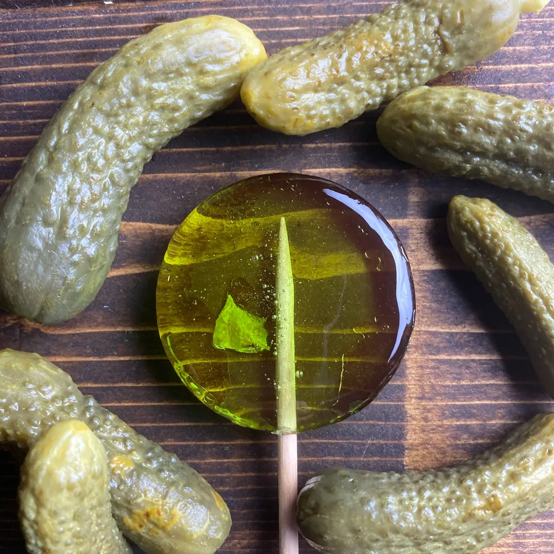 Dill Pickle Lollipop