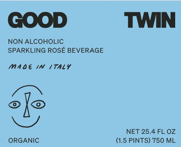Good Twin Organic Non Alcoholic Sparkling Rosé
