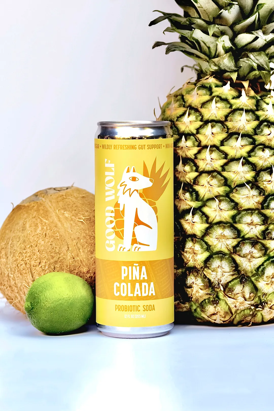 Piña Colada Probiotic Soda -  No Added Sugar; Hand-Crafted