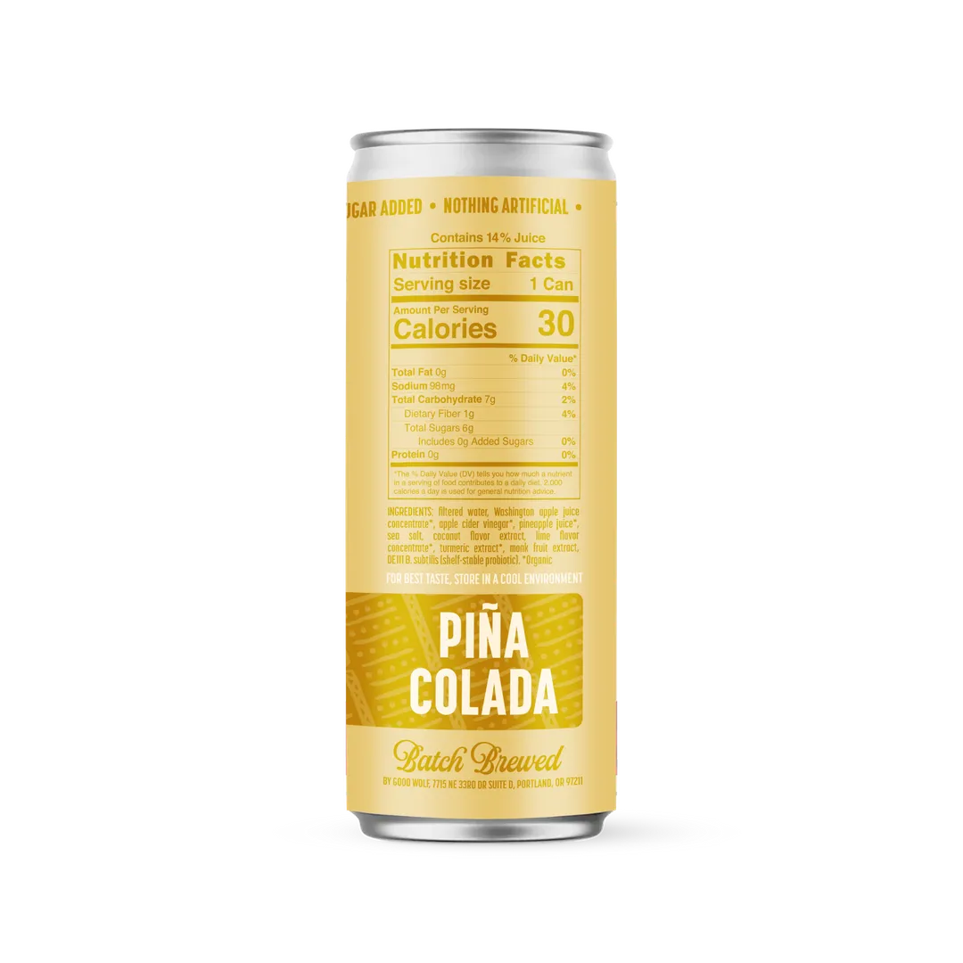Probiotic Soda Variety Pack - No Added Sugar; Hand-Crafted
