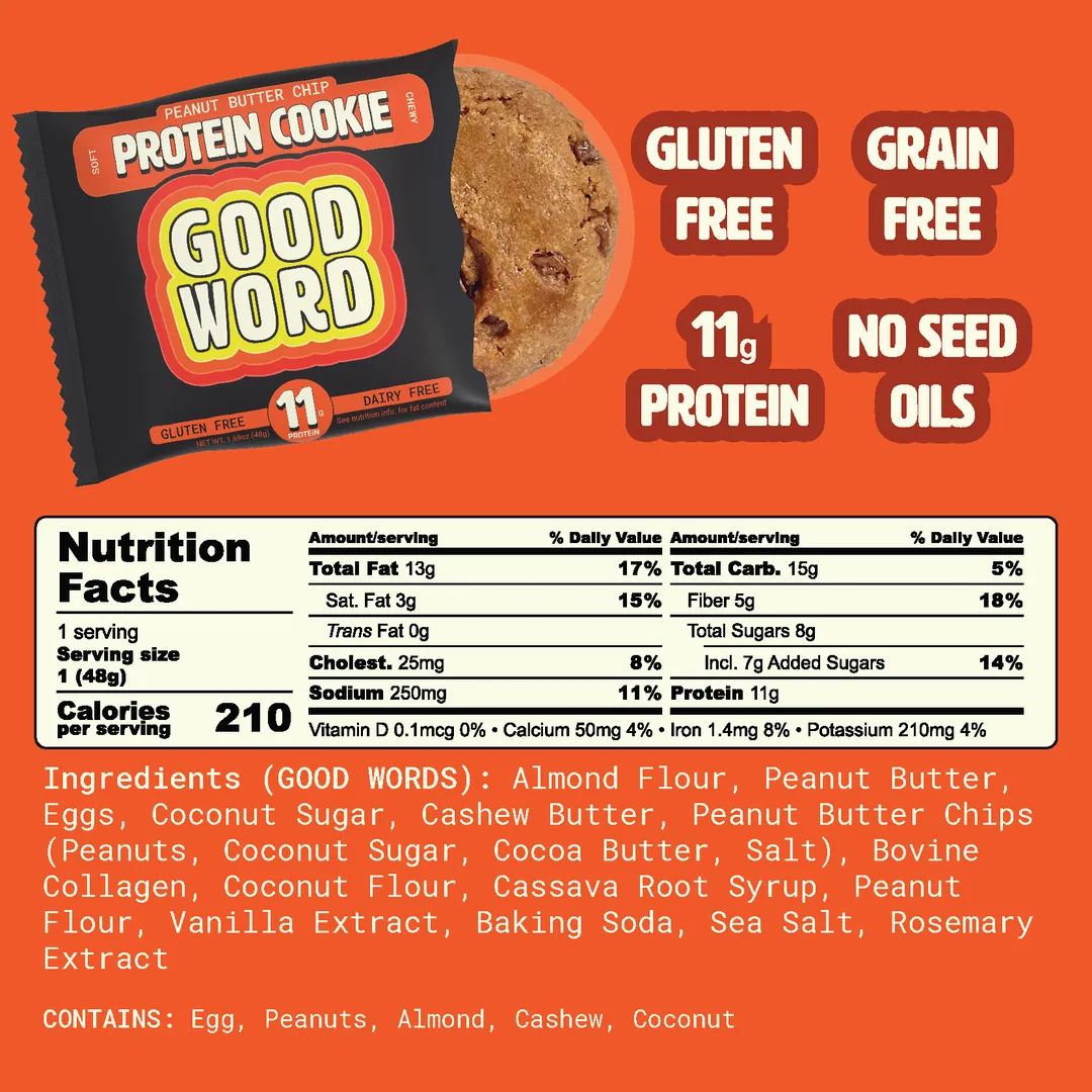 Peanut Butter Protein Cookie - 12 Pack ($1.85/unit)