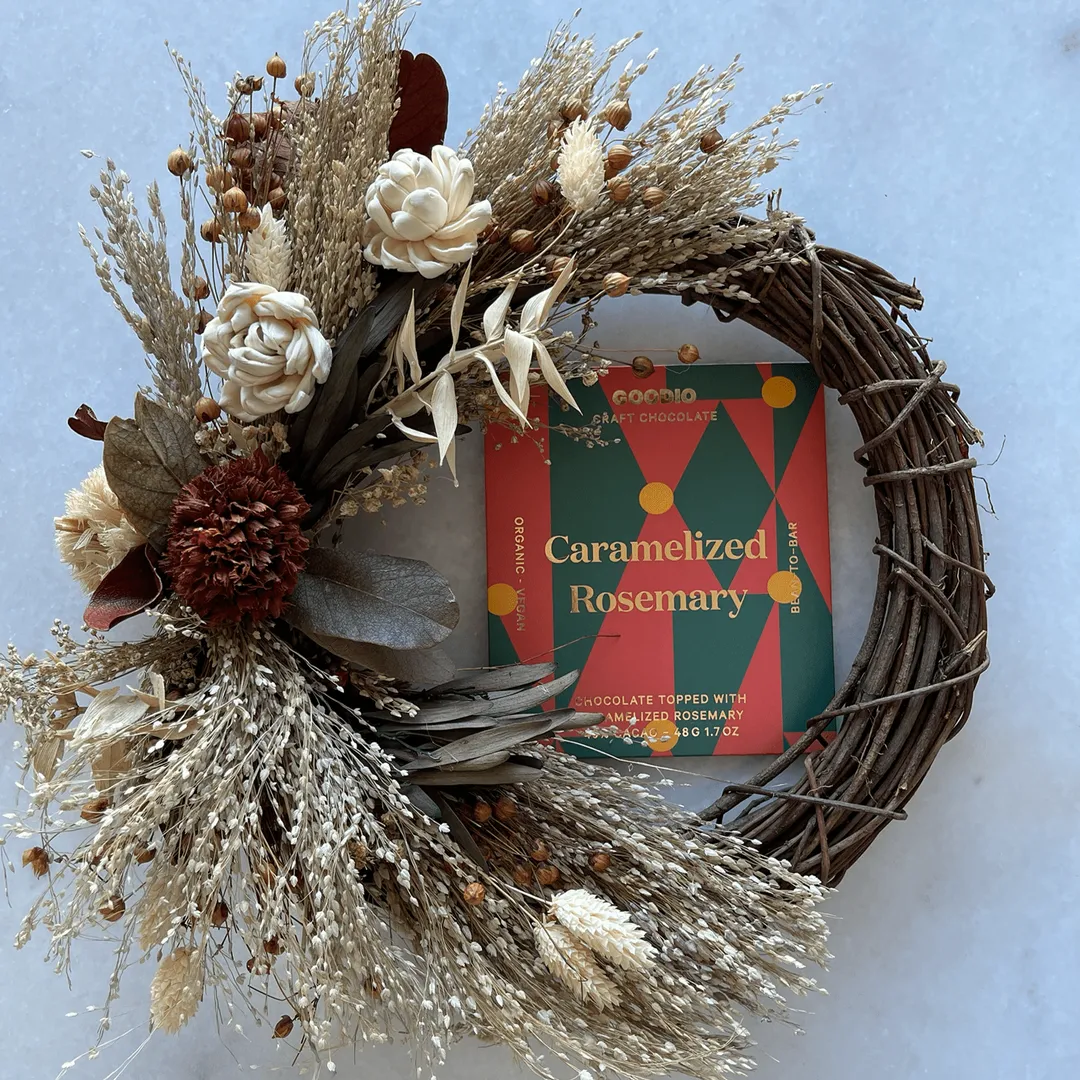 Caramelized Rosemary chocolate 49%