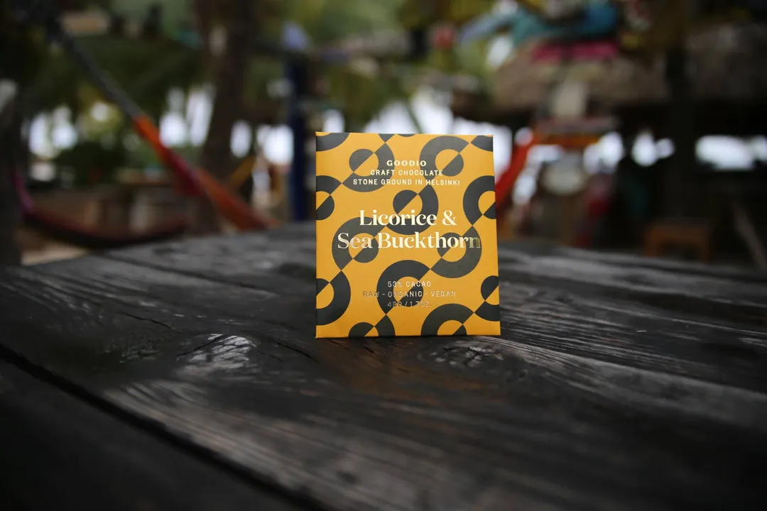 Licorice & Sea Buckthorn Chocolate 53%