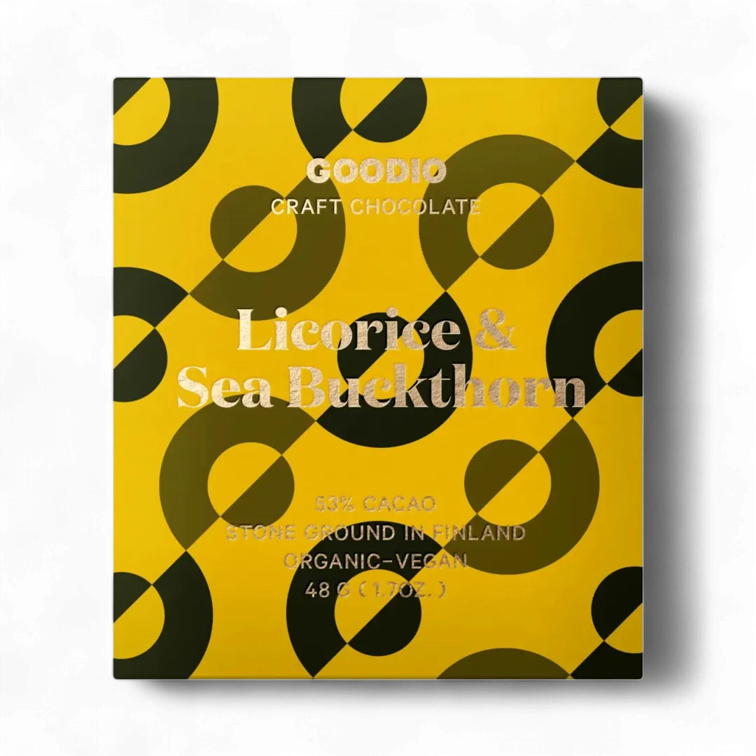 Licorice & Sea Buckthorn Chocolate 53%