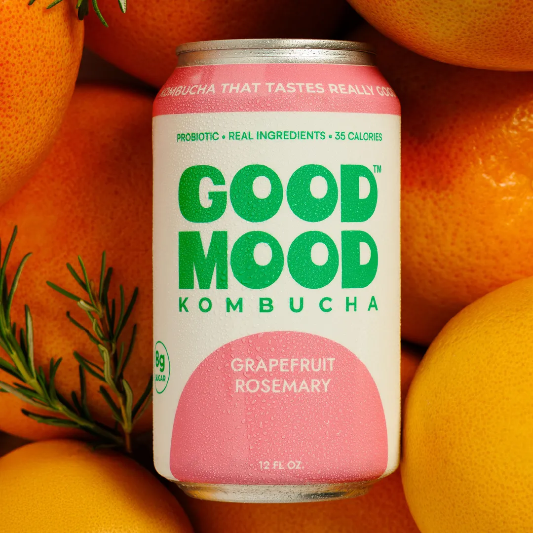 Grapefruit Rosemary Kombucha