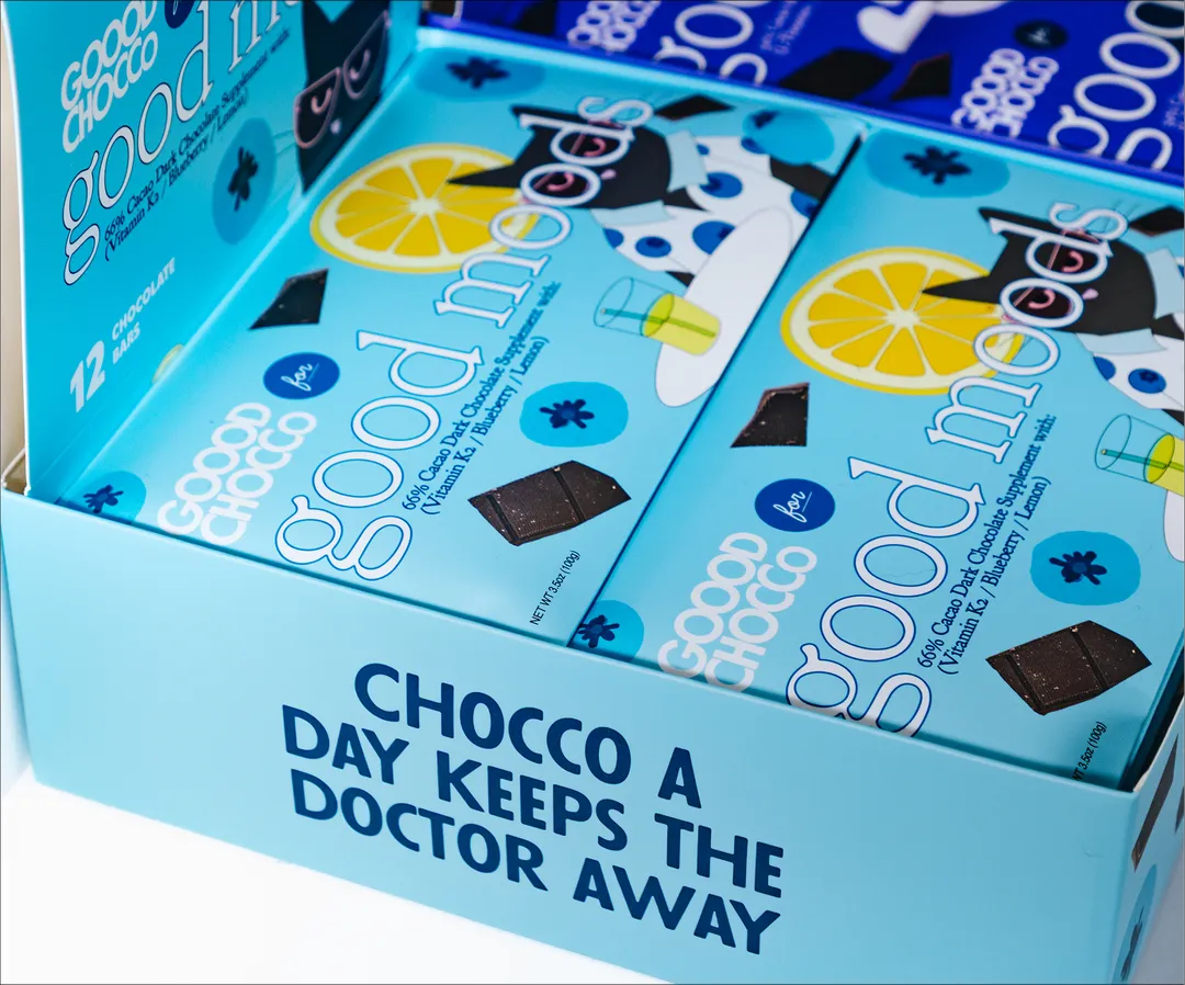 Good Moods Dark Chocolate Bar 12ct