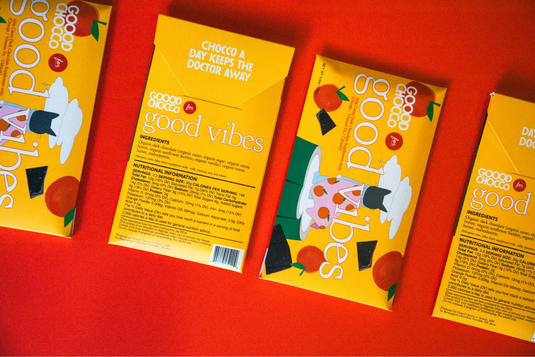 Good Vibes Dark Chocolate Bar 12ct
