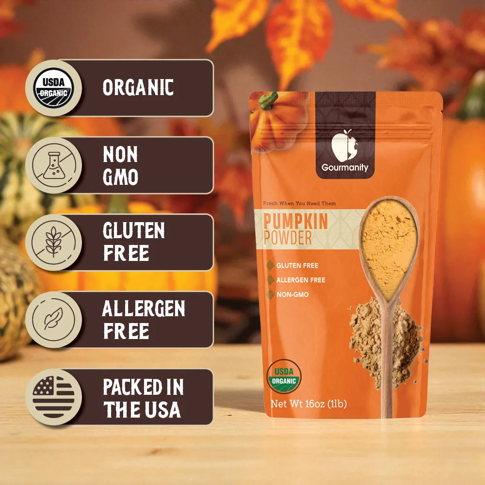 Gourmanity Pumpkin Powder, 1lb of Delicious Seasonal Spice