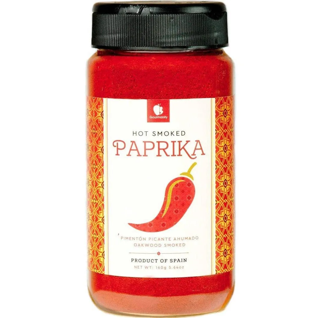Gourmanity Hot and Sweet Paprika Jars 5.6oz