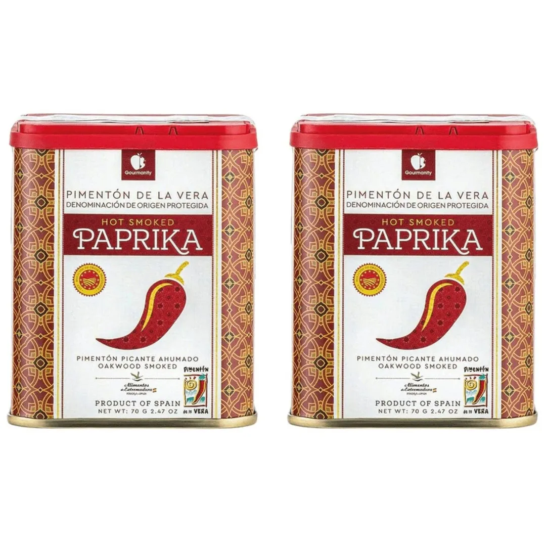 Gourmanity Hot Smoked Spanish Paprika Tin 2.46oz